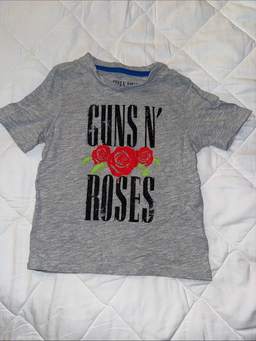 3T 2021 Guns N' Roses Gray Graphic Tee for boys or girls